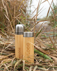 Bouteille isotherme bambou 300ml à personnaliser - 8