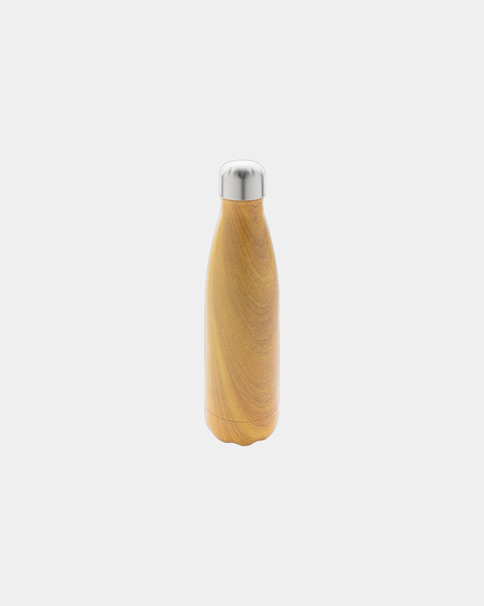Bouteille isotherme acier effet bois 500ml à personnaliser - Jaune