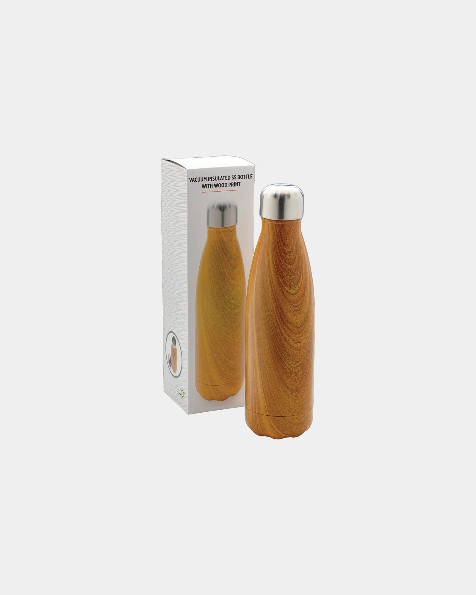 Bouteille isotherme acier effet bois 500ml à personnaliser - 4