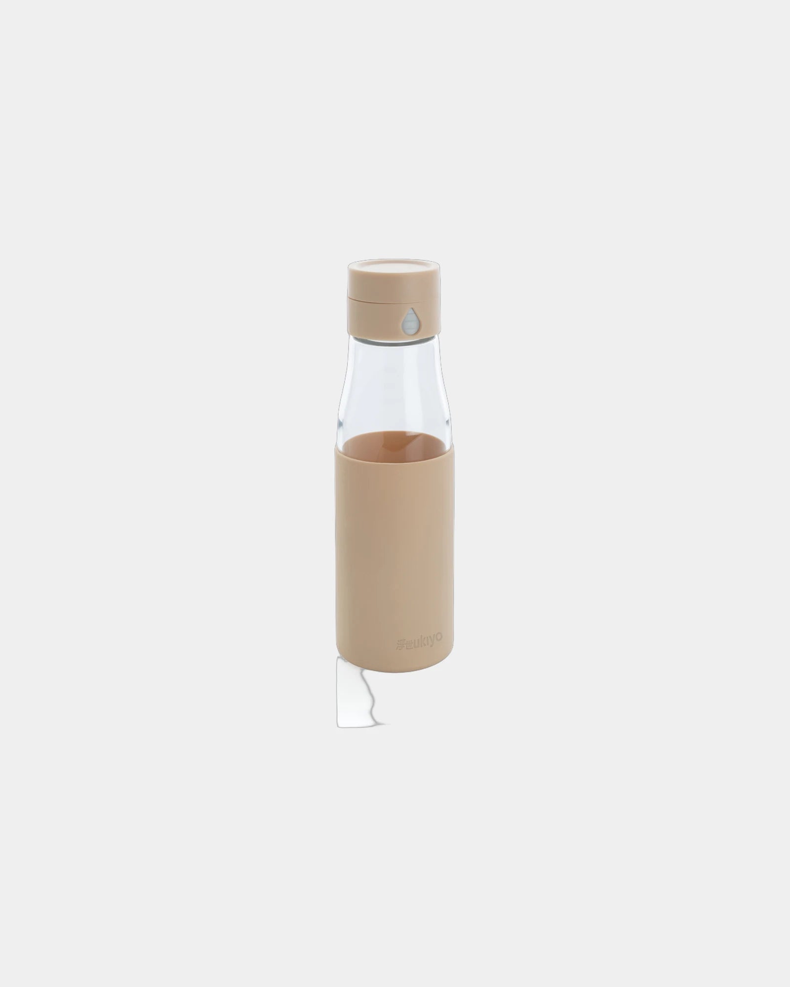 Bouteille en verre 600ml Ukiyo à personnaliser - Marron