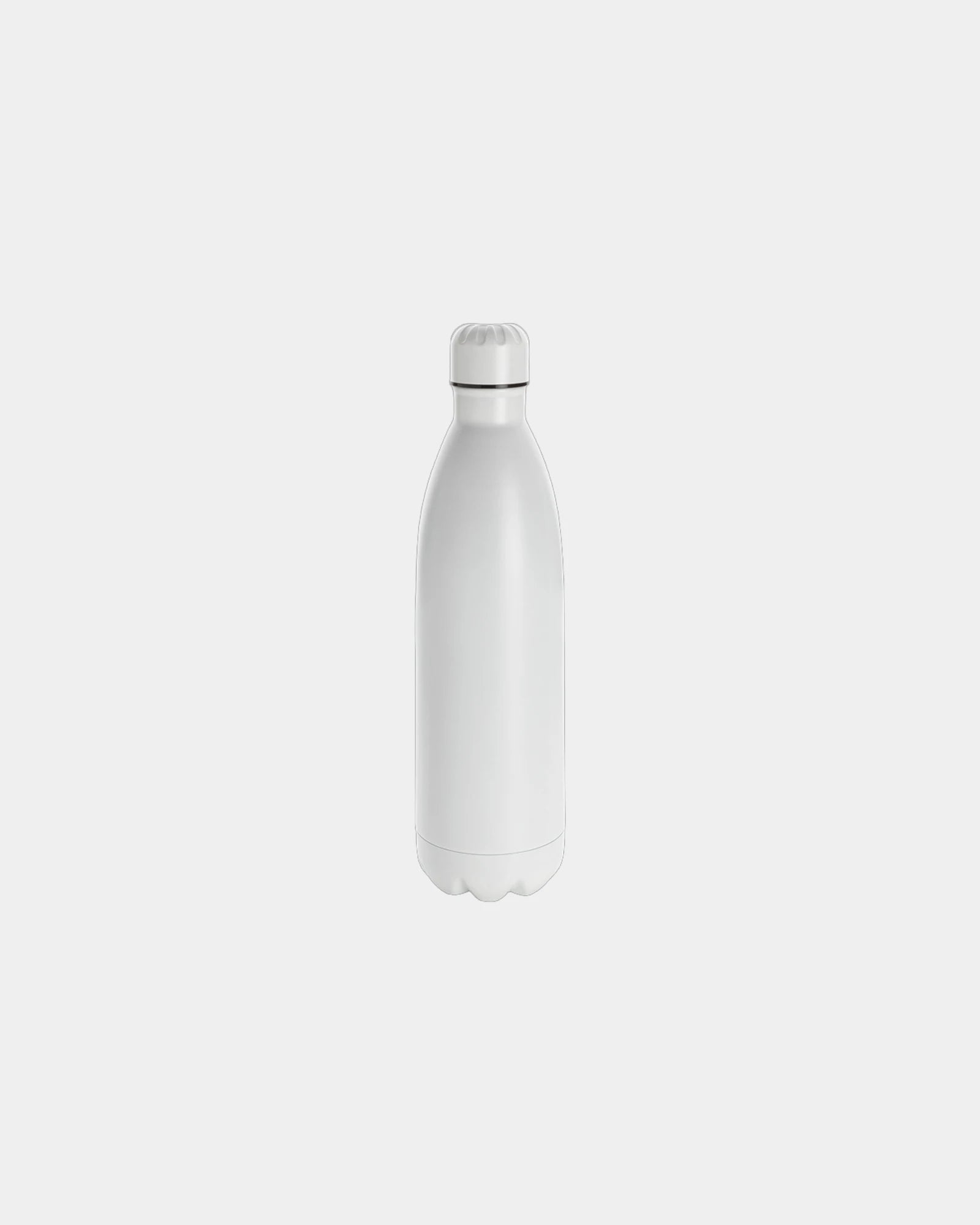 Bouteille isotherme acier inox 1L à personnaliser - Blanc