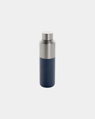Bouteille d'eau acier recyclé 600ml à personnaliser - Bleu Marine