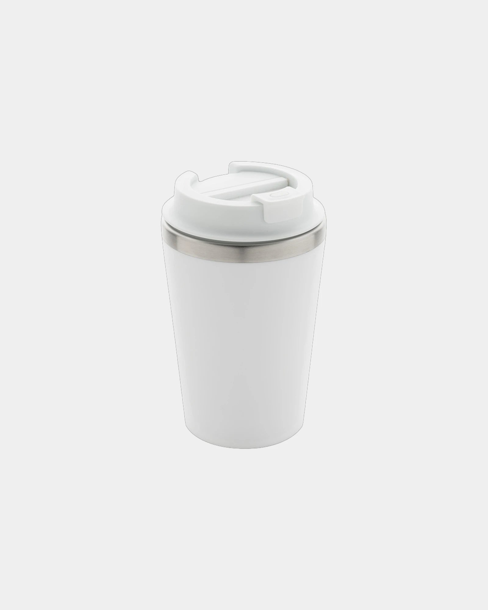 Mug 350ml PP recyclé à double paroi à personnaliser - Blanc