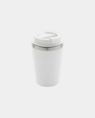 Mug 350ml PP recyclé à double paroi à personnaliser - Blanc