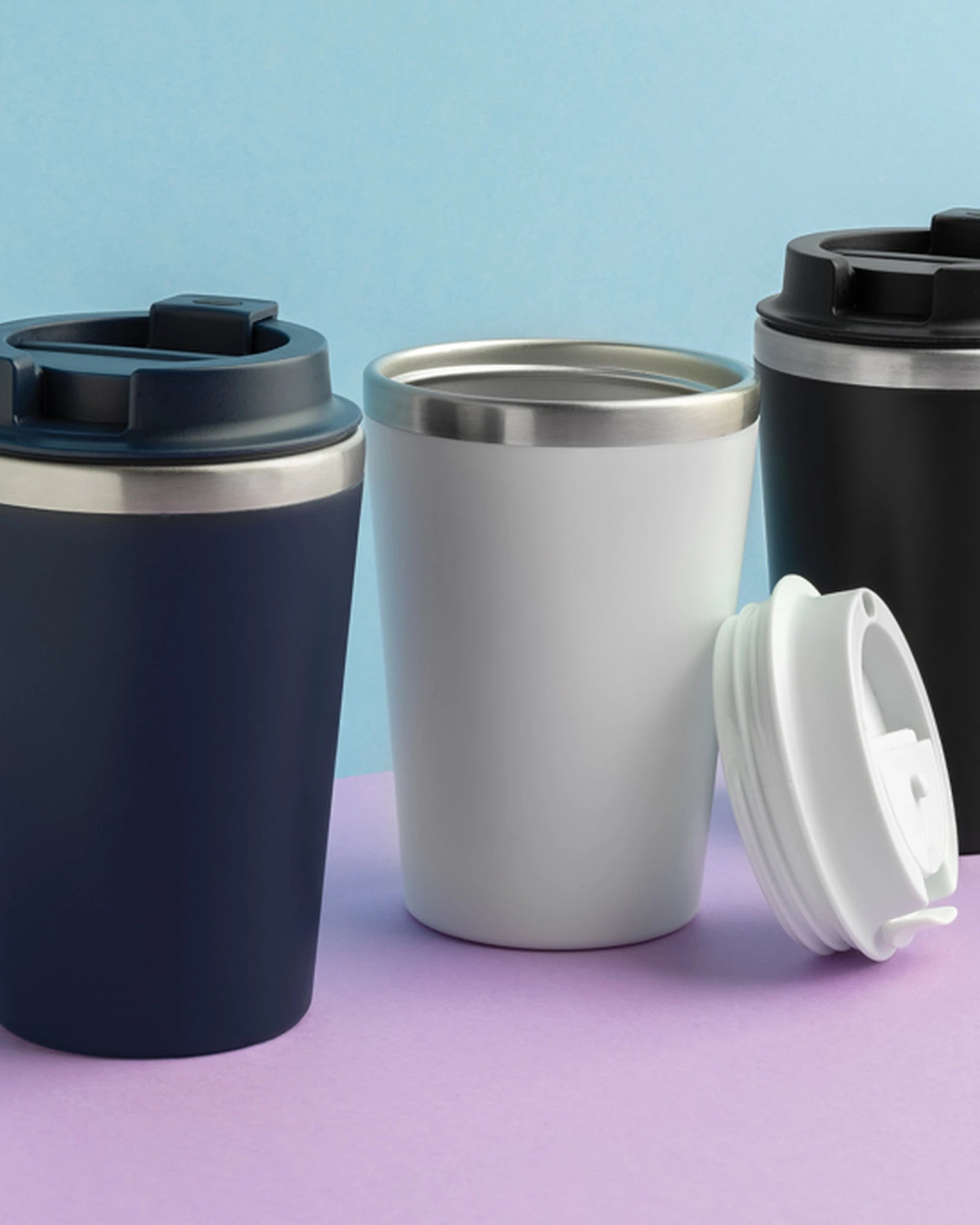 Mug 350ml PP recyclé à double paroi à personnaliser - 10