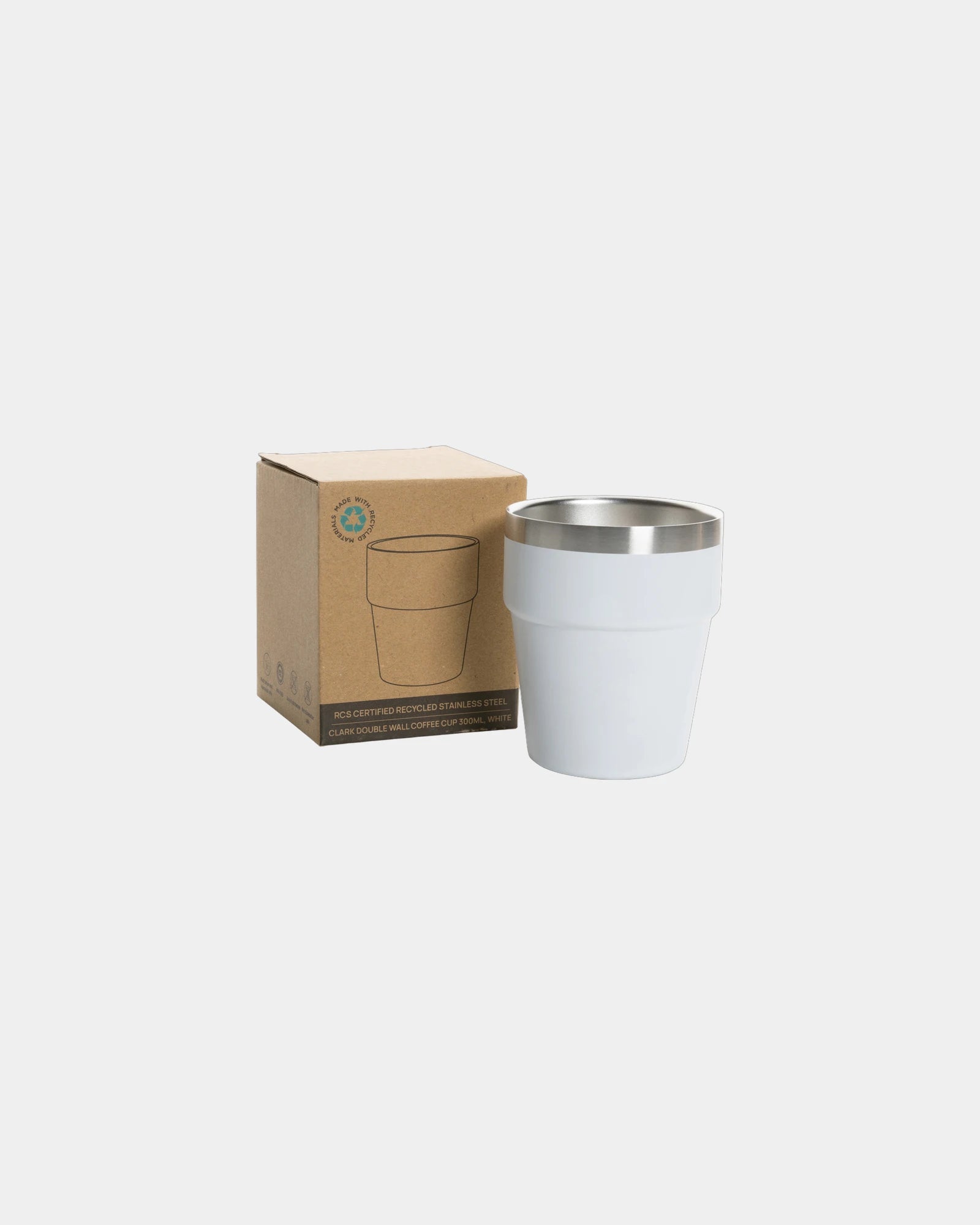 Tasse à café inox recyclé 300ml à personnaliser - 5