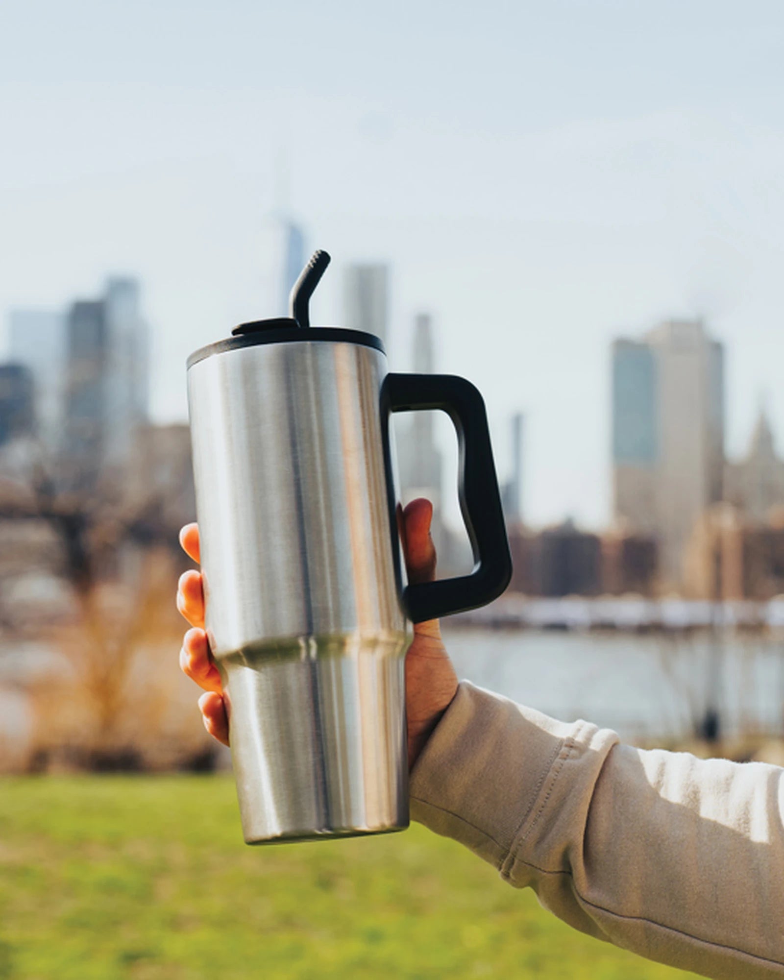 Mug isotherme acier inoxydable recyclé 900ml à personnaliser - 15
