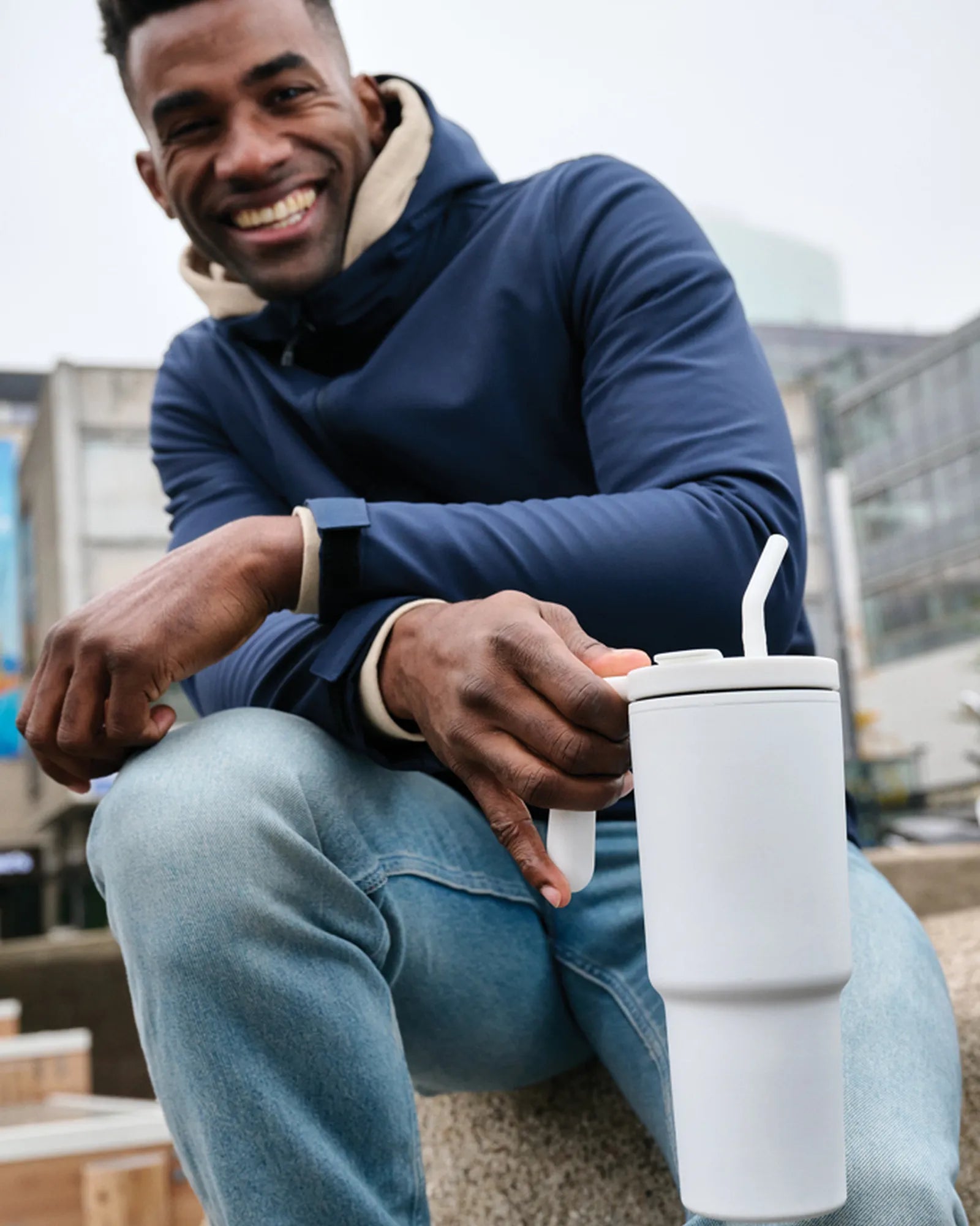 Mug 900ml acier recyclé à personnaliser - 8