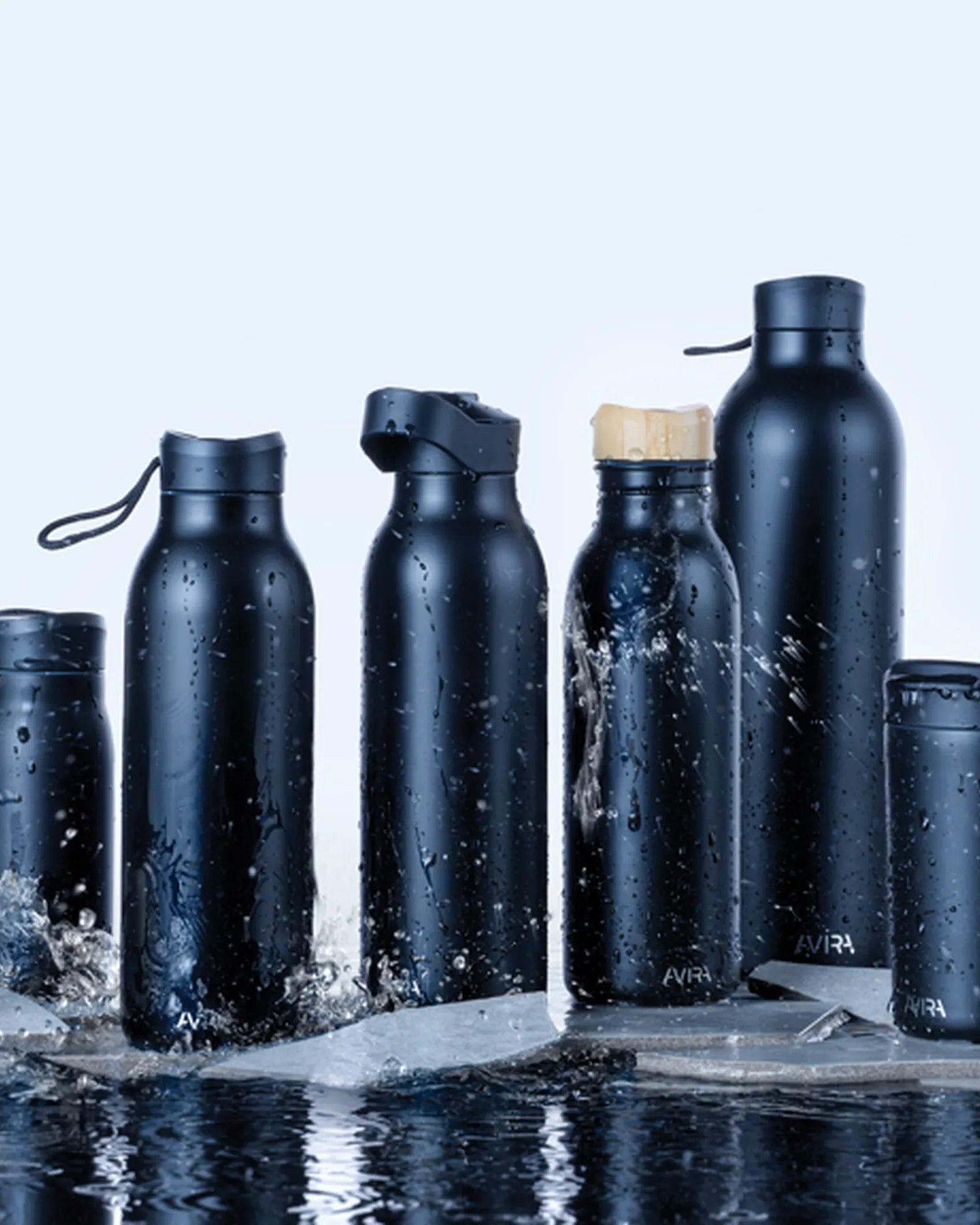 Bouteille isotherme acier recyclé Avior 1L à personnaliser - 8