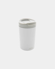 Mug acier recyclé Alya 300ml à personnaliser - Blanc
