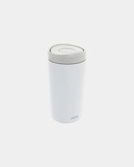 Mug acier recyclé 400ml Alix à personnaliser - Blanc
