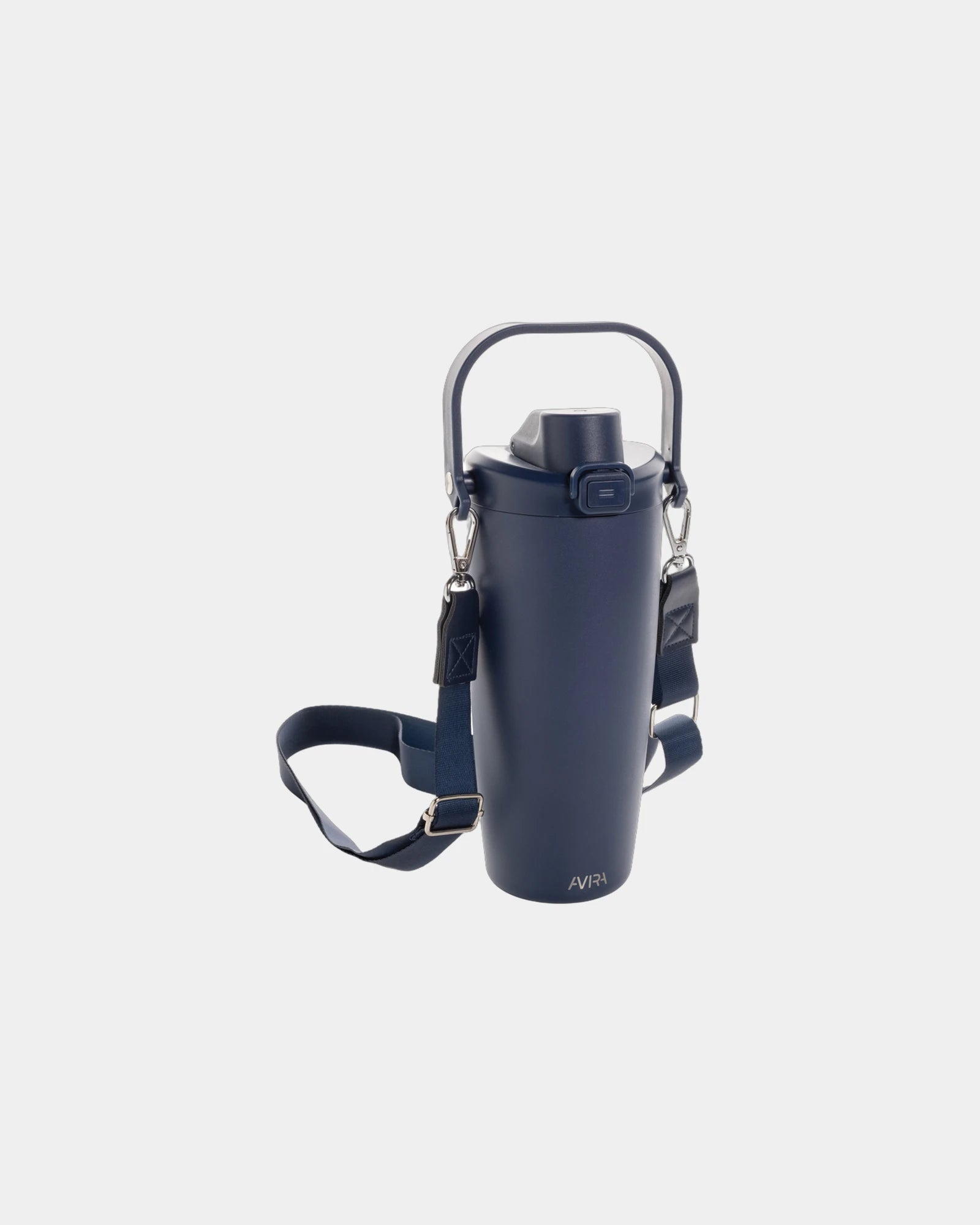 Gourde acier recyclé Avira Ayala 600ml à personnaliser - Bleu Marine