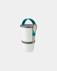 Conteneur à lunch PP Tritan Black + Blum à personnaliser - Turquoise