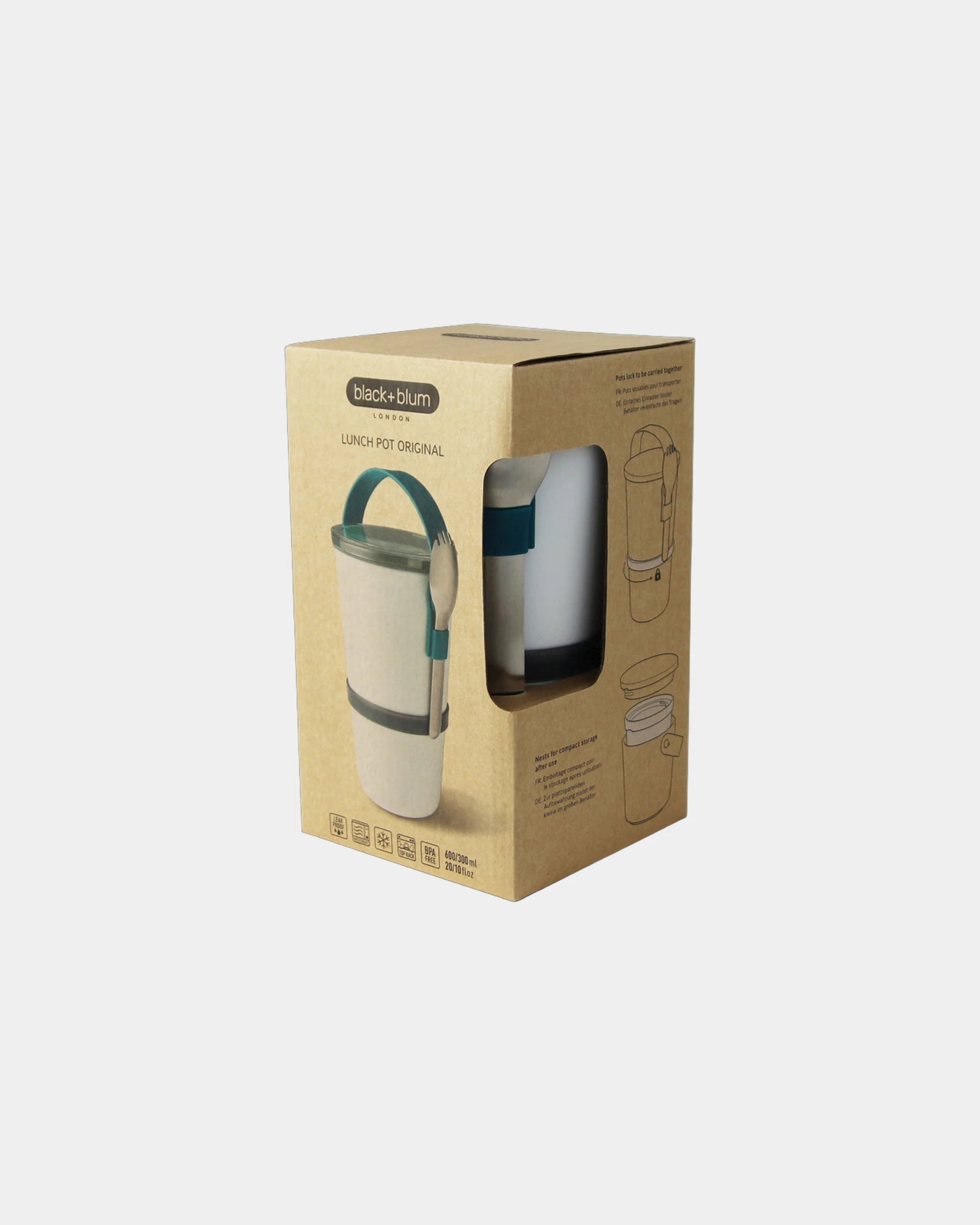Conteneur à lunch PP Tritan Black + Blum à personnaliser - 4