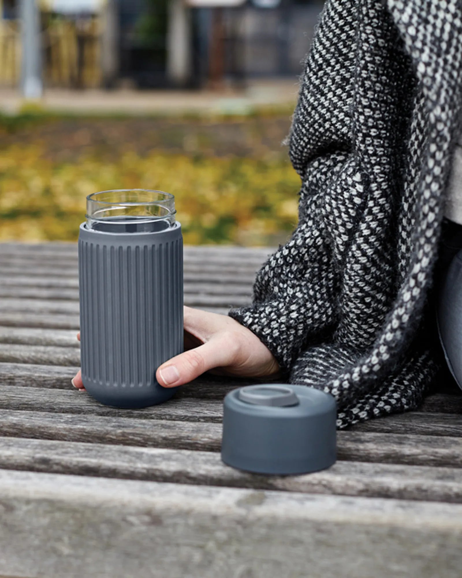 Tasse de voyage en verre 340ml Black + Blum à personnaliser - 4