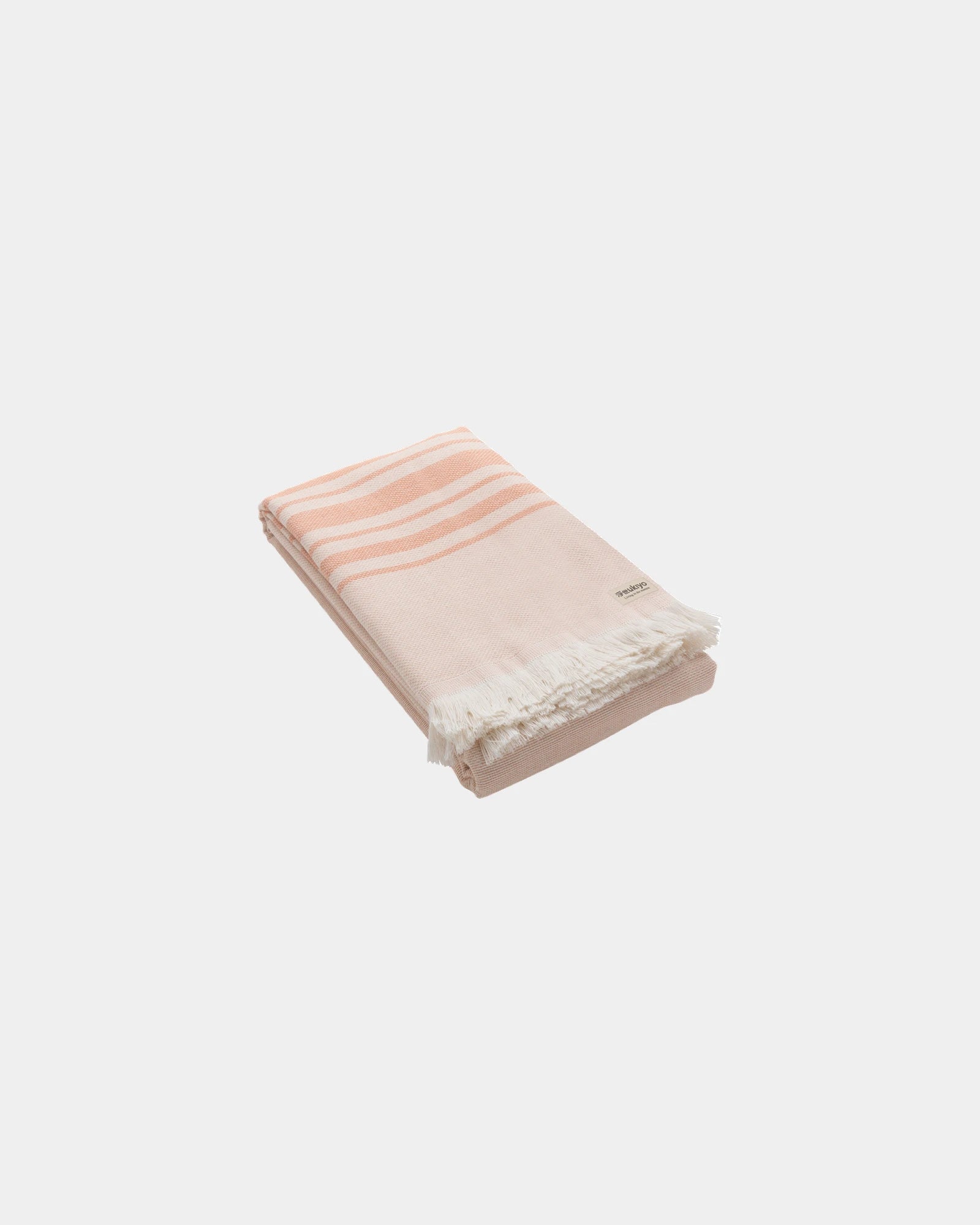 Serviette coton recyclé 100x180 cm à personnaliser - Rose