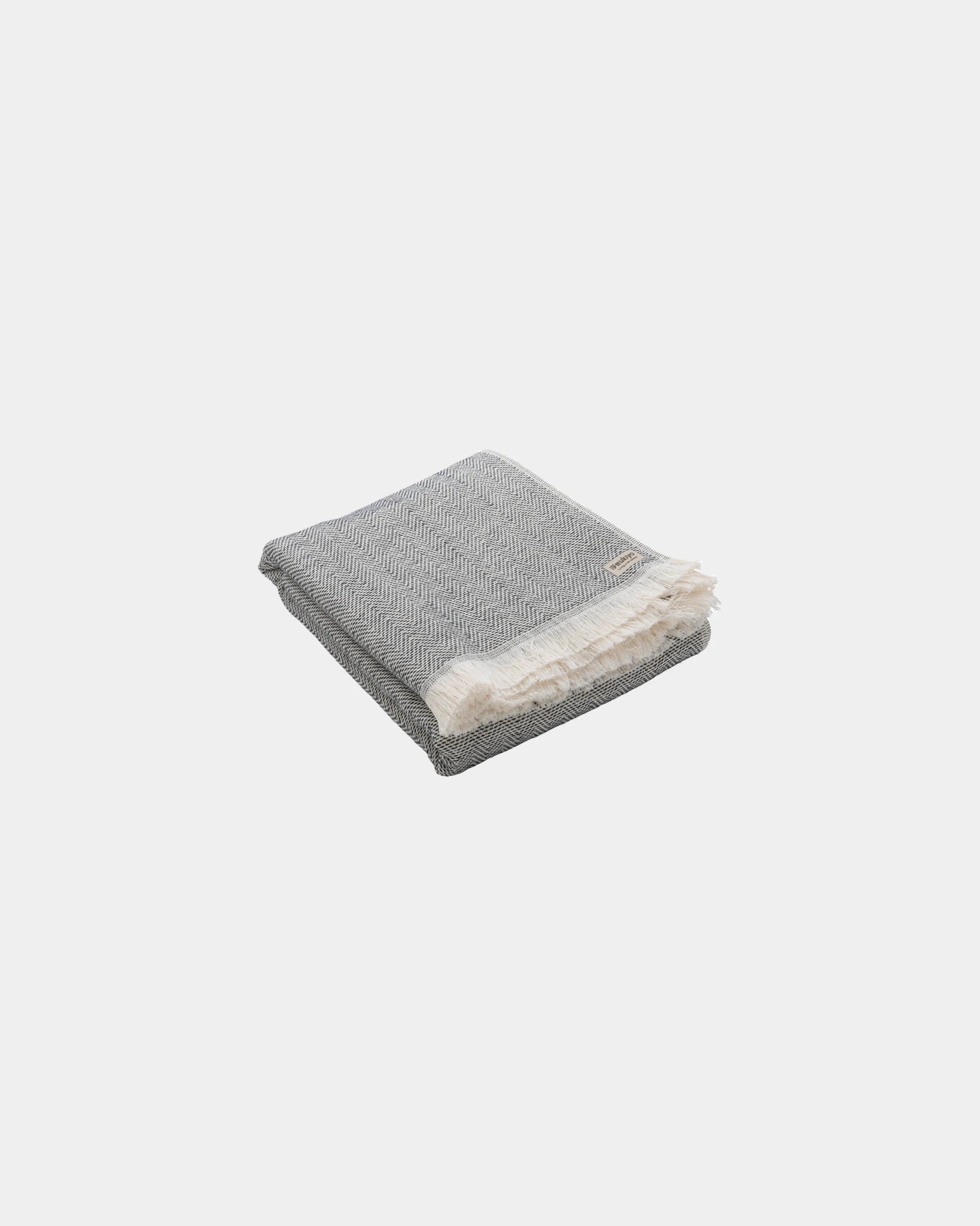 Serviette coton recyclé 100x180cm à personnaliser - Noir