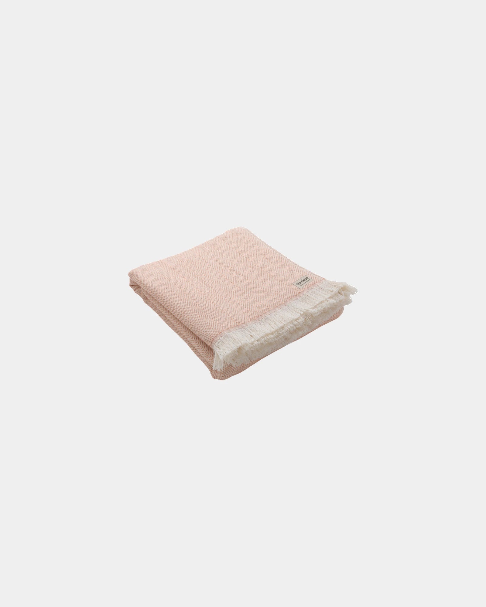 Serviette coton recyclé 100x180cm à personnaliser - Rose