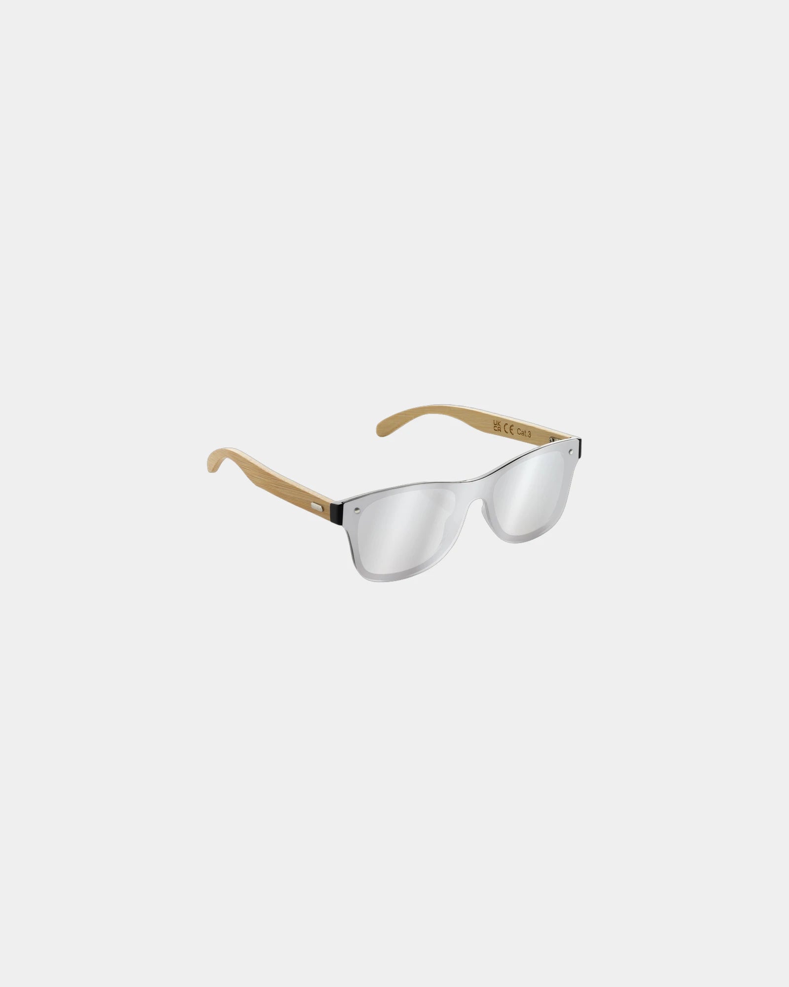 Lunettes de soleil en plastique recyclé à personnaliser - Marron