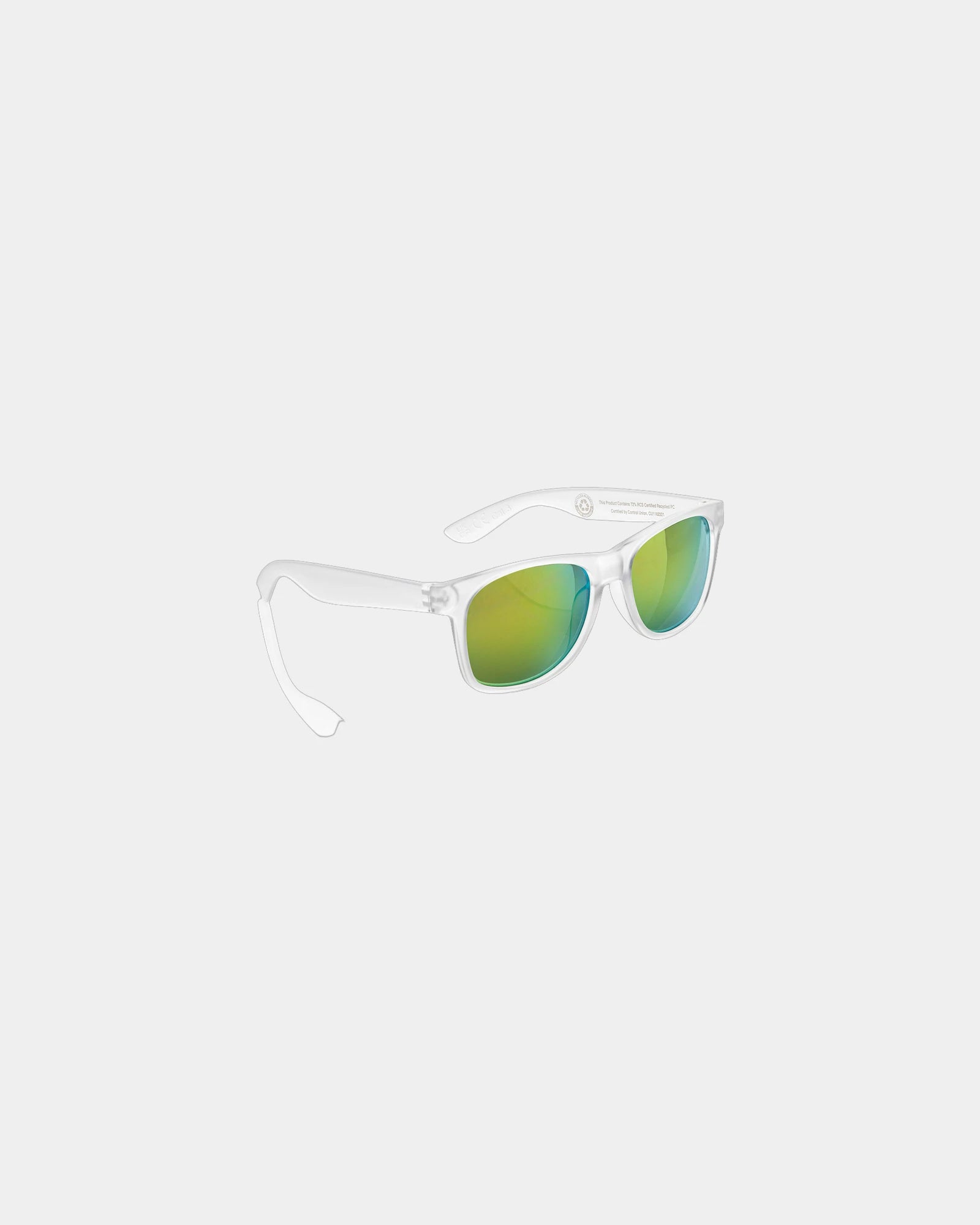 Lunettes de soleil en PC recyclé à personnaliser - Blanc