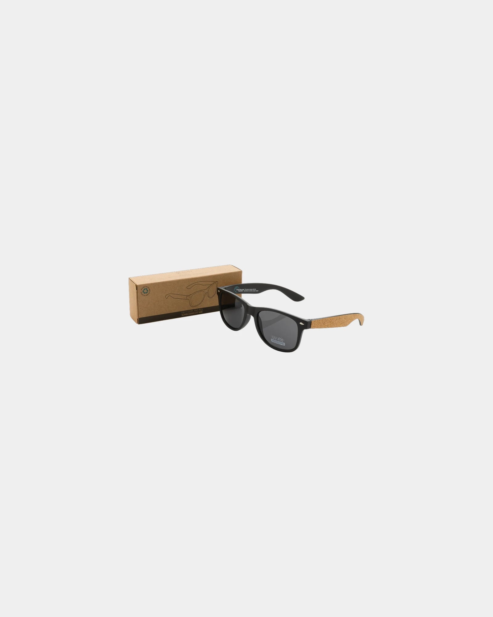 Lunettes de soleil PC recyclé GRS avec liège à personnaliser - 3