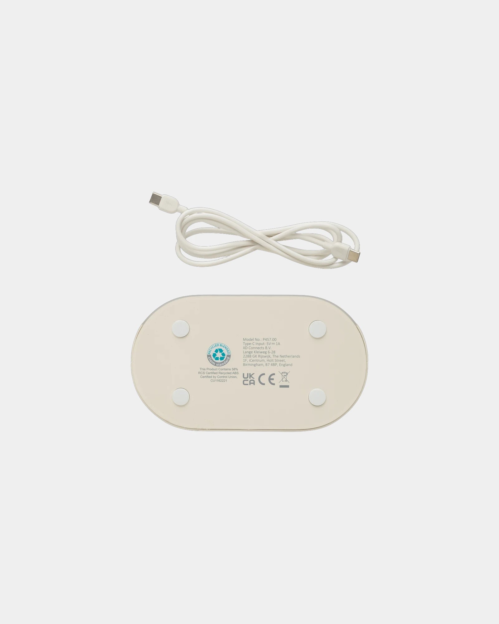 Réveil bruit blanc plastique recyclé LumaRise à personnaliser - 7