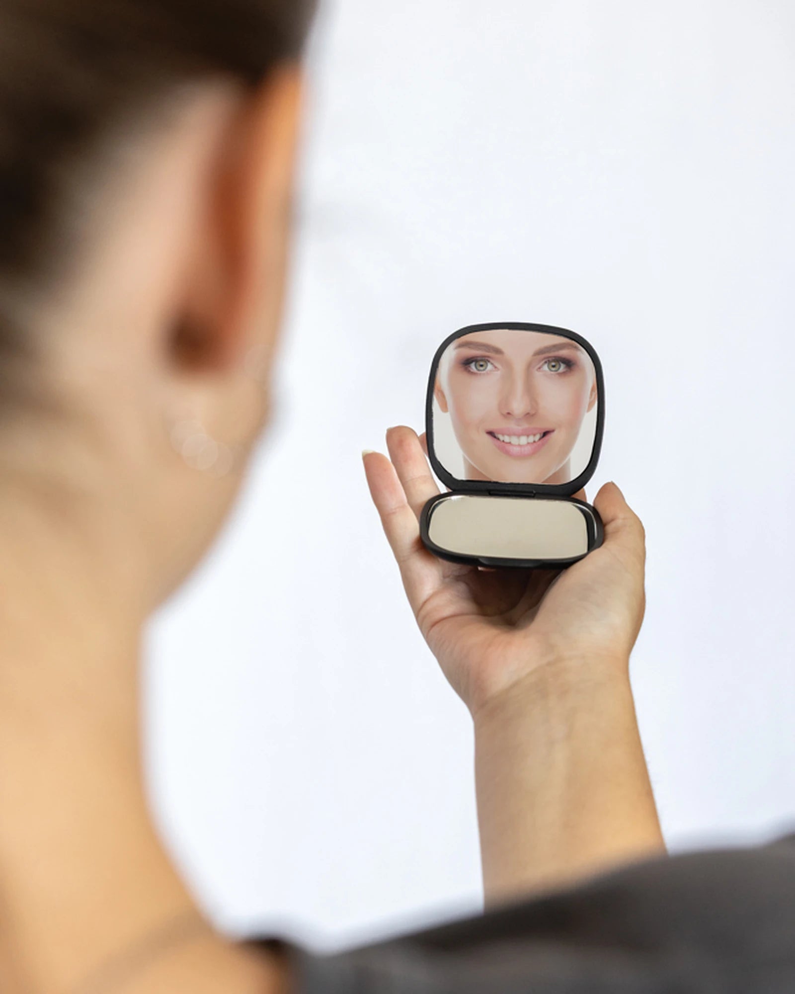 Miroir de poche plastique recyclé RCS à personnaliser - 2