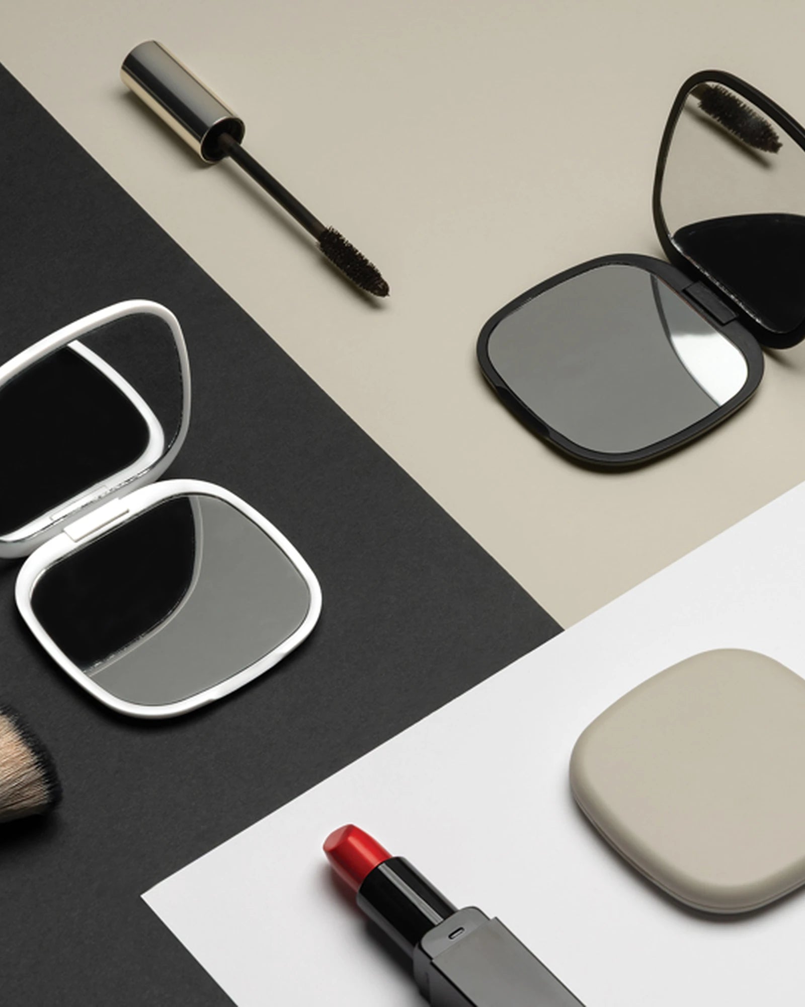 Miroir de poche plastique recyclé RCS à personnaliser - 10