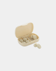 Bouchons d'oreille silicone recyclé Sereva à personnaliser - Beige