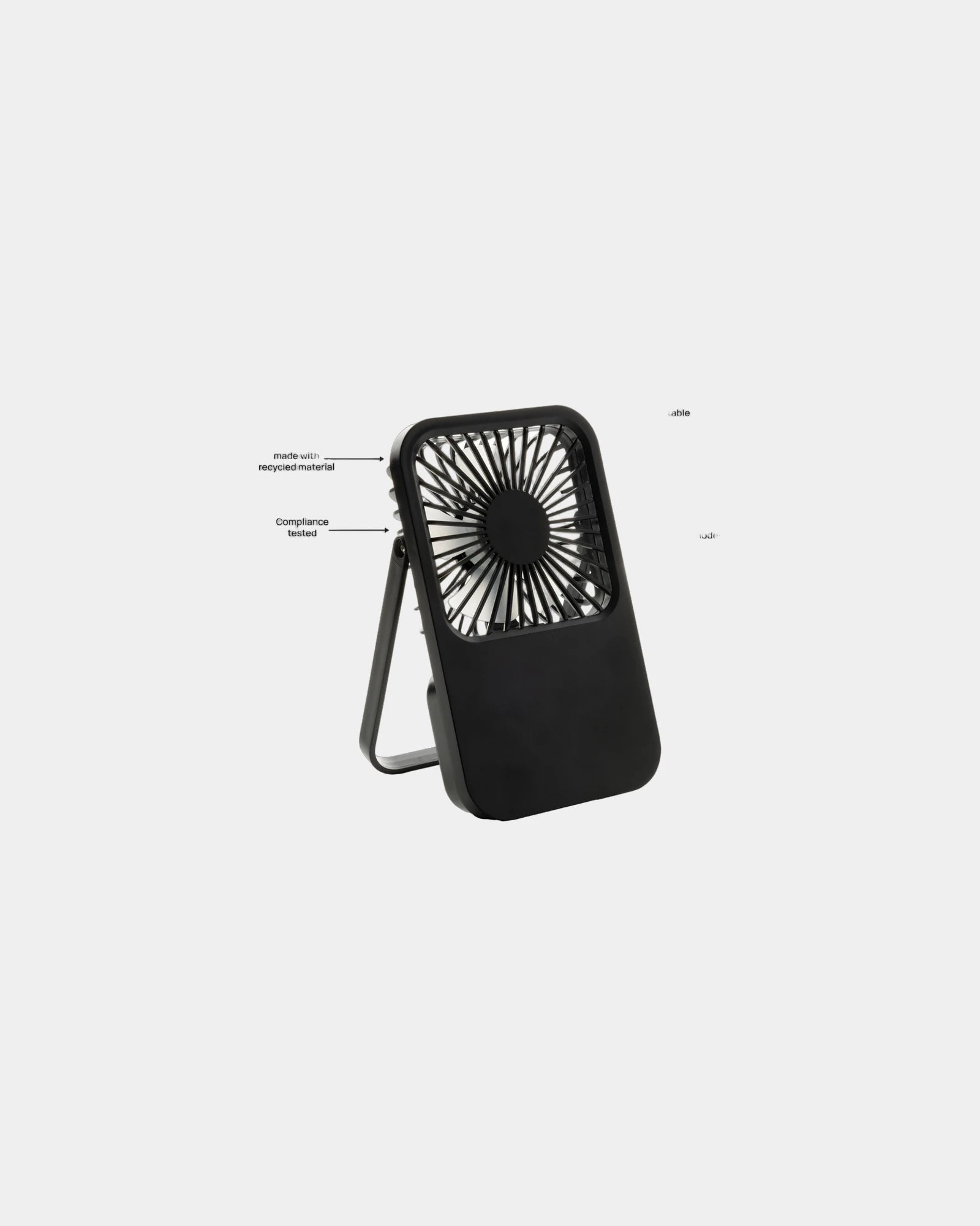 Ventilateur de bureau recyclé ABS Aervina à personnaliser - 1