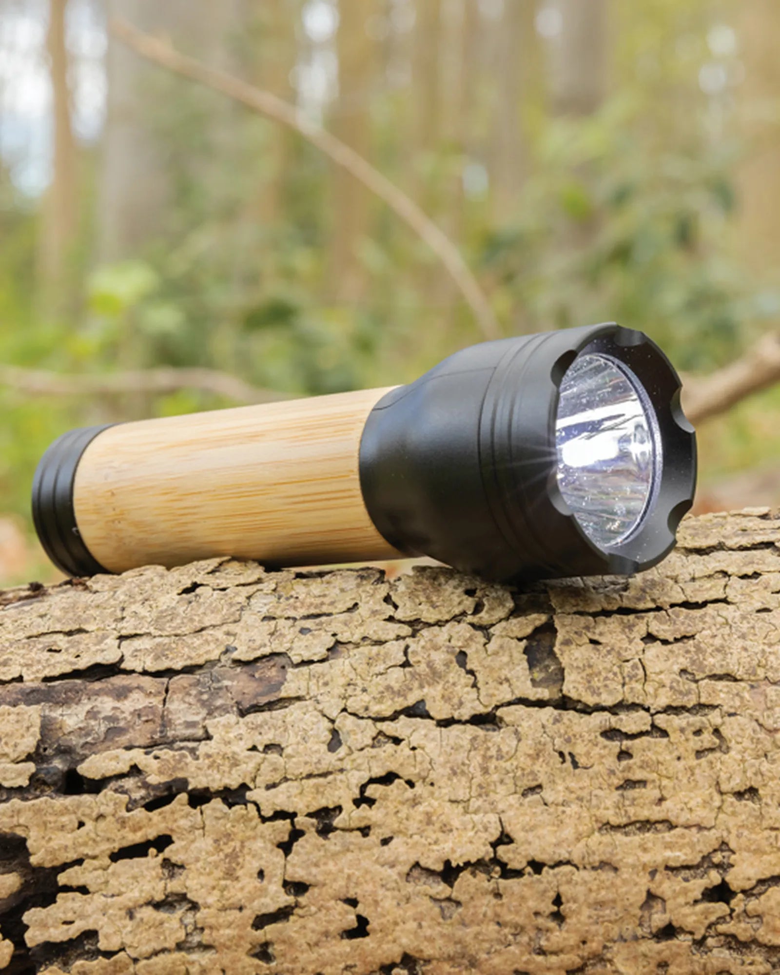 Lampe torche ABS recyclé et bambou 1W à personnaliser - 5