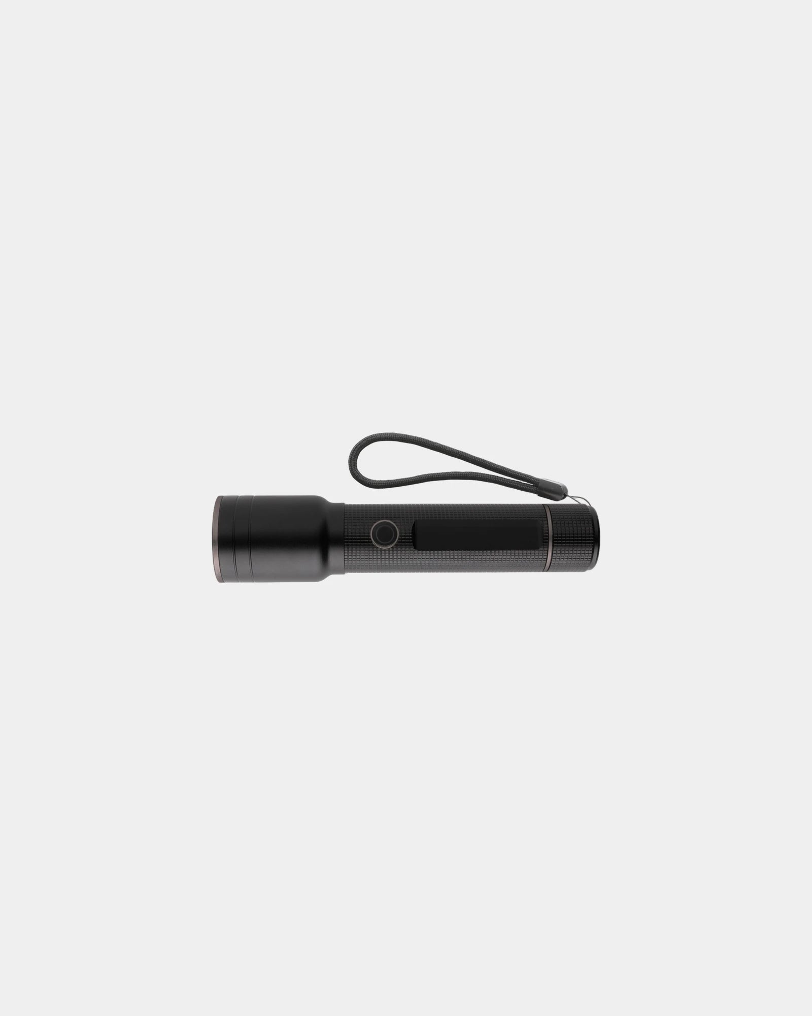 Torche robuste aluminium recyclé RCS 10W à personnaliser - Noir