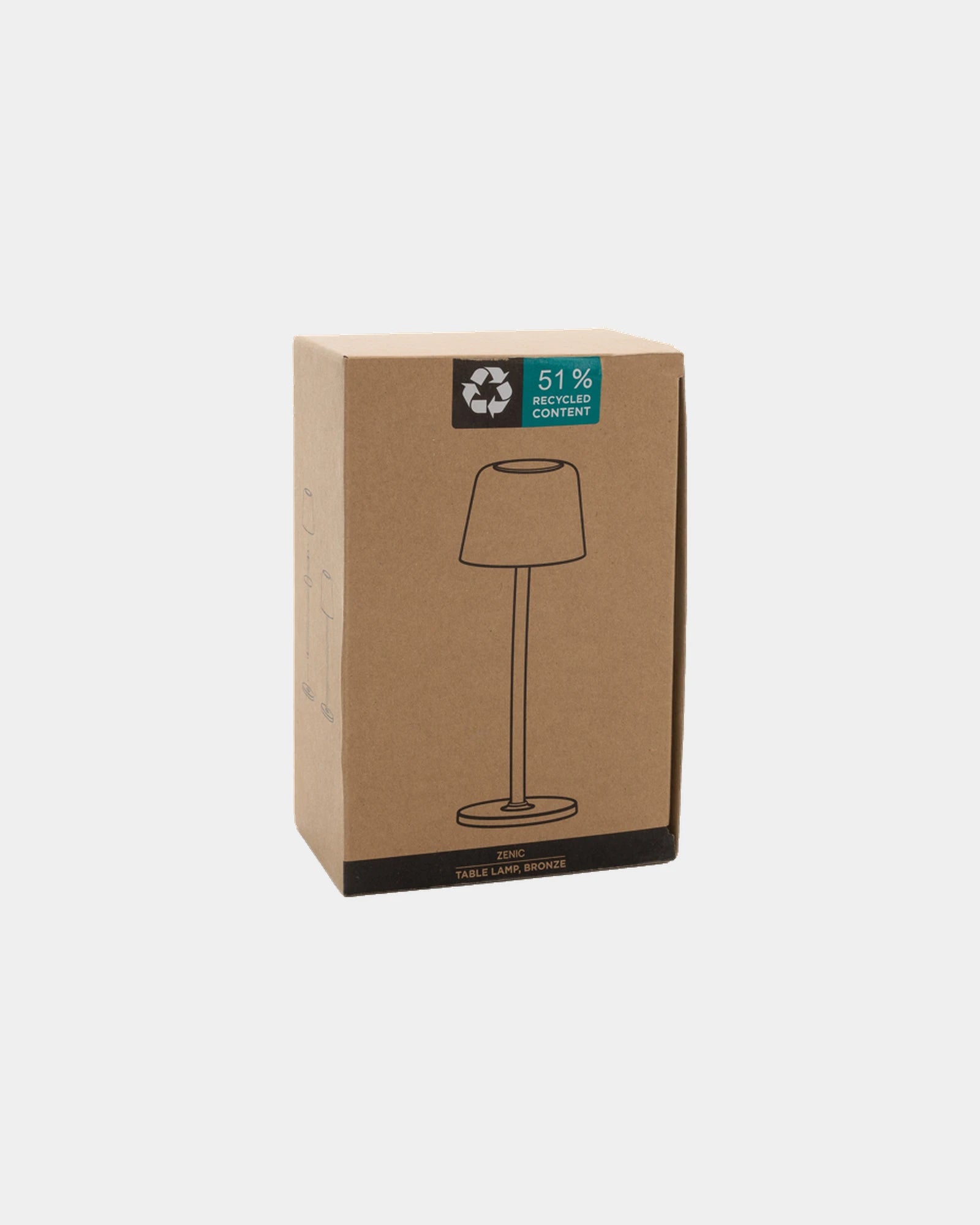 Lampe de table ABS recyclé RCS Zenic à personnaliser