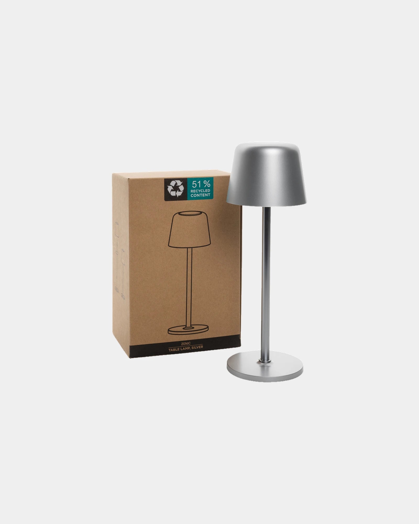 Lampe de table ABS recyclé RCS Zenic à personnaliser