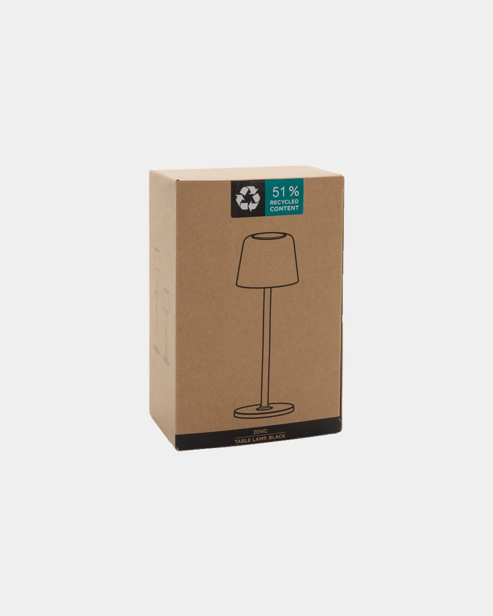 Lampe de table ABS recyclé RCS Zenic à personnaliser