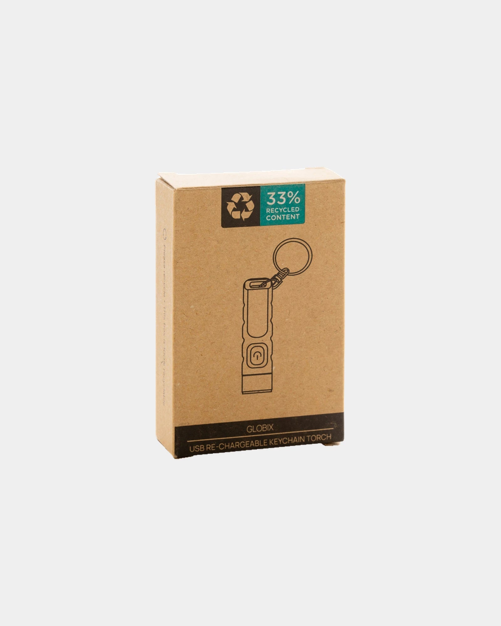 Porte-clés lampe torche ABS recyclé à personnaliser