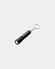 Porte-clés torche rechargeable aluminium recyclé à personnaliser - Noir