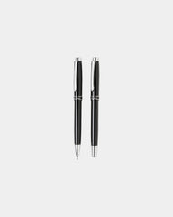 Set stylos laiton et acier à personnaliser - Noir