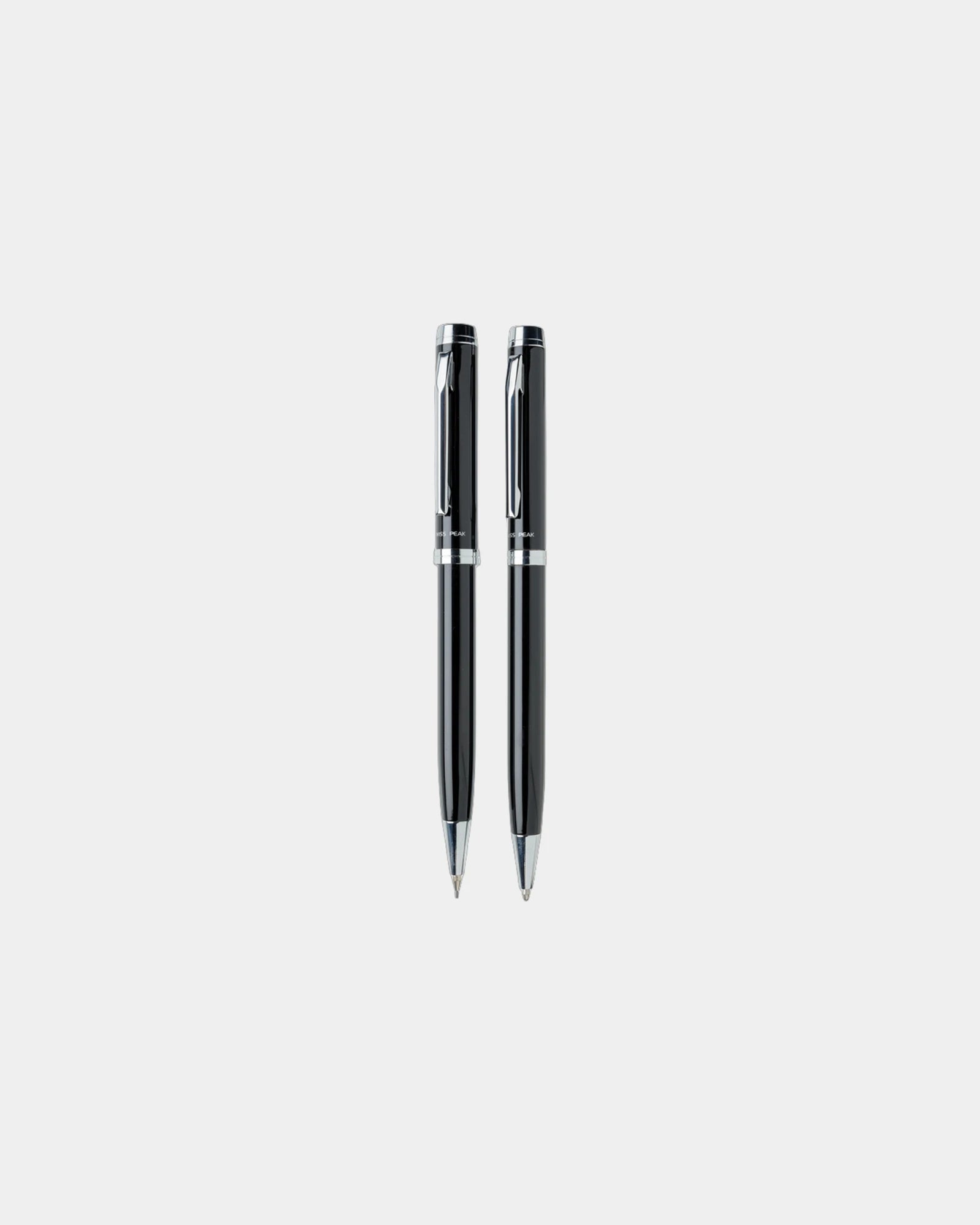 Set stylos acier Luzern à personnaliser - Noir
