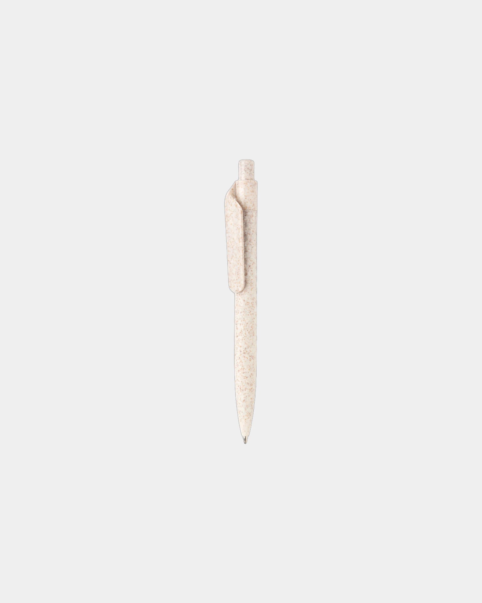 Stylo en fibre de paille à personnaliser - Blanc