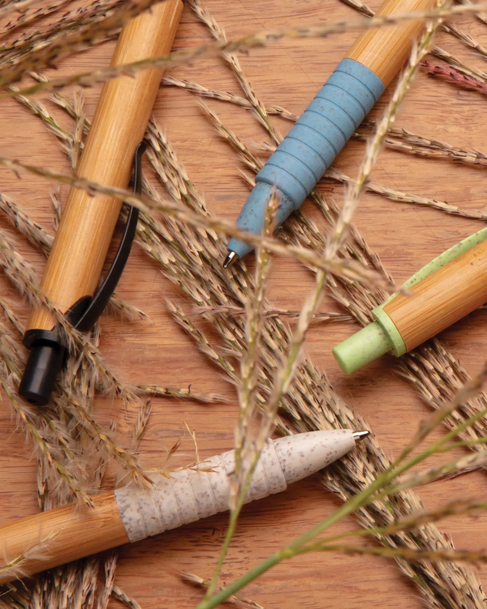 Stylo en bambou et paille de blé à personnaliser - 8