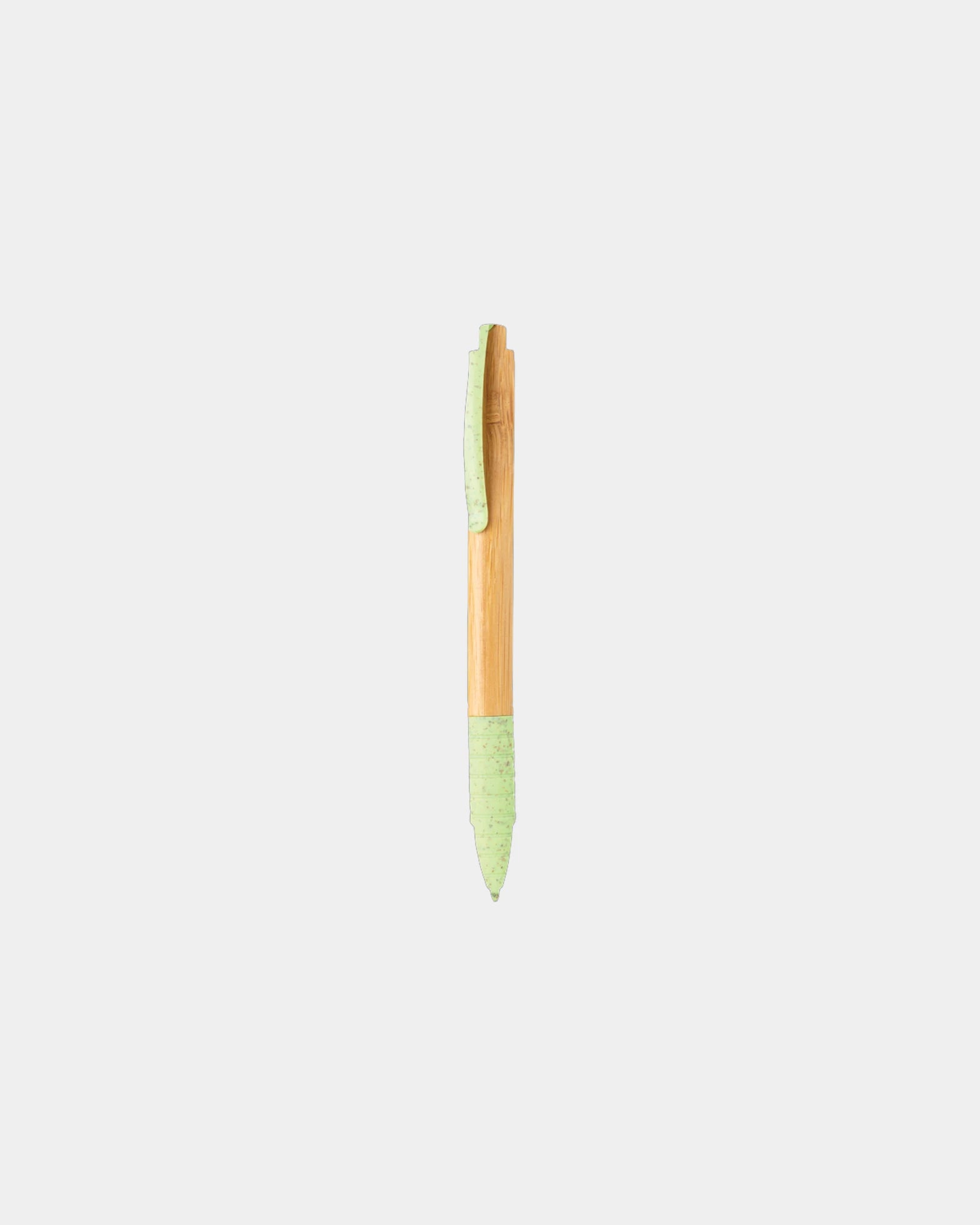 Stylo en bambou et paille de blé à personnaliser - Vert