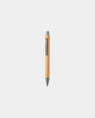 Stylo en bambou au design épuré à personnaliser - Marron