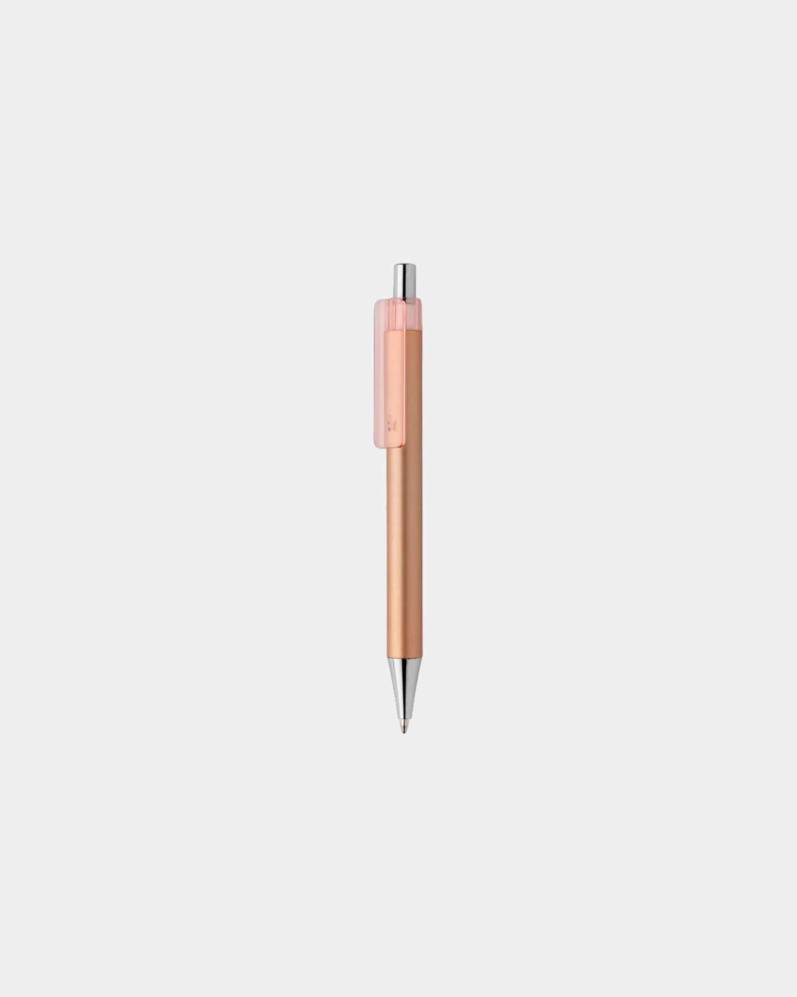 Stylo à bille finition métallique à personnaliser - Marron