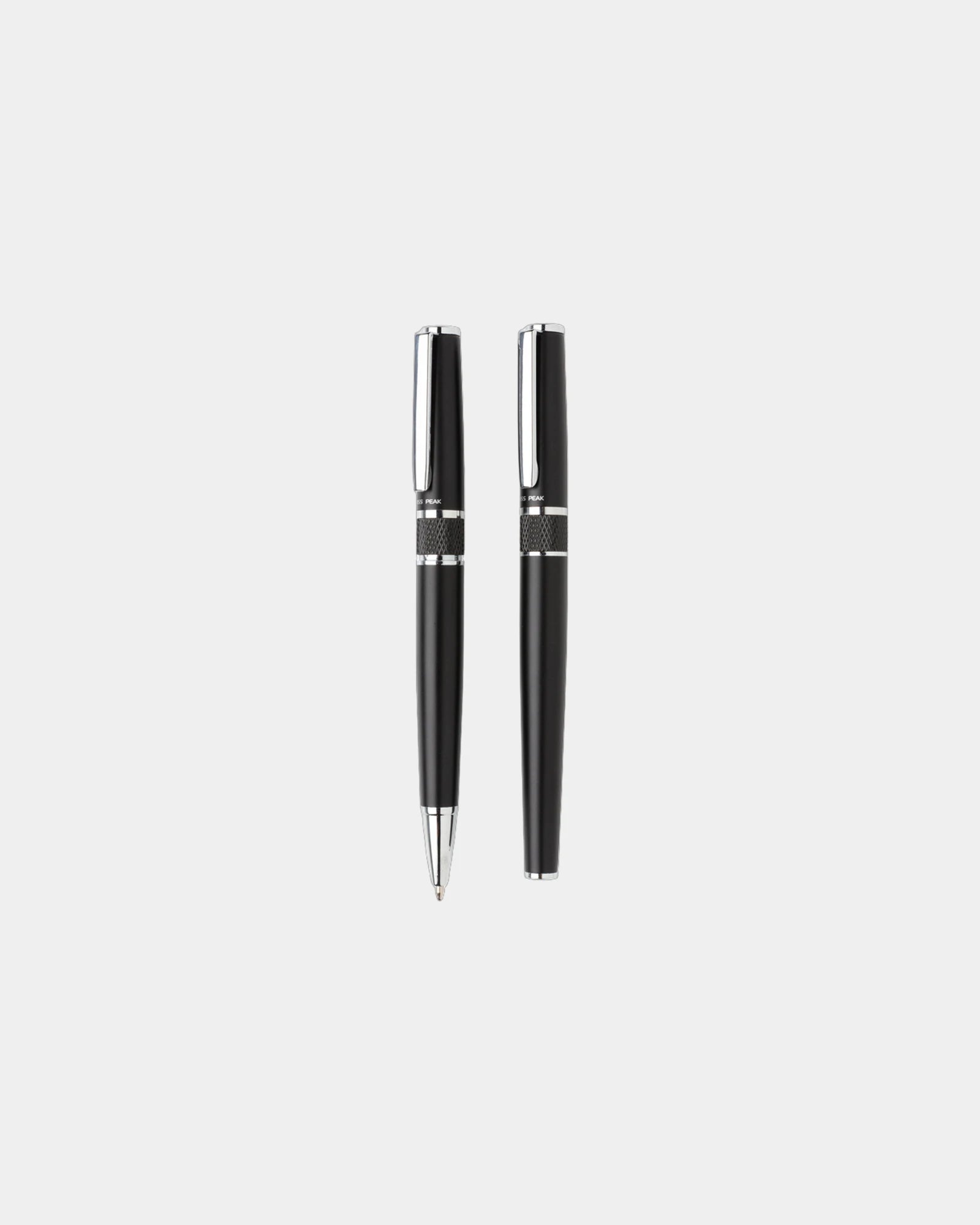 Set stylos acier à personnaliser - Noir