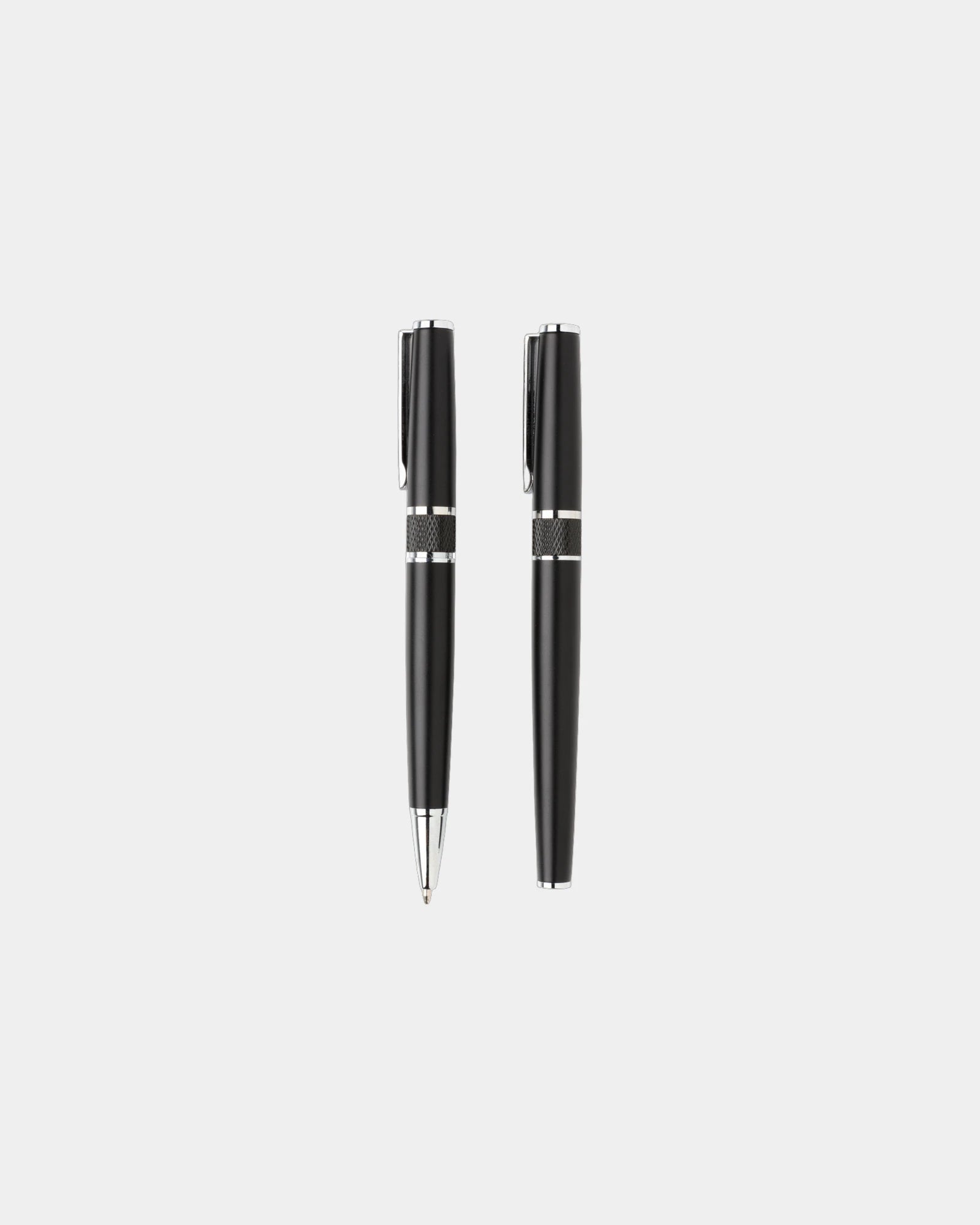 Set stylos acier à personnaliser - 1