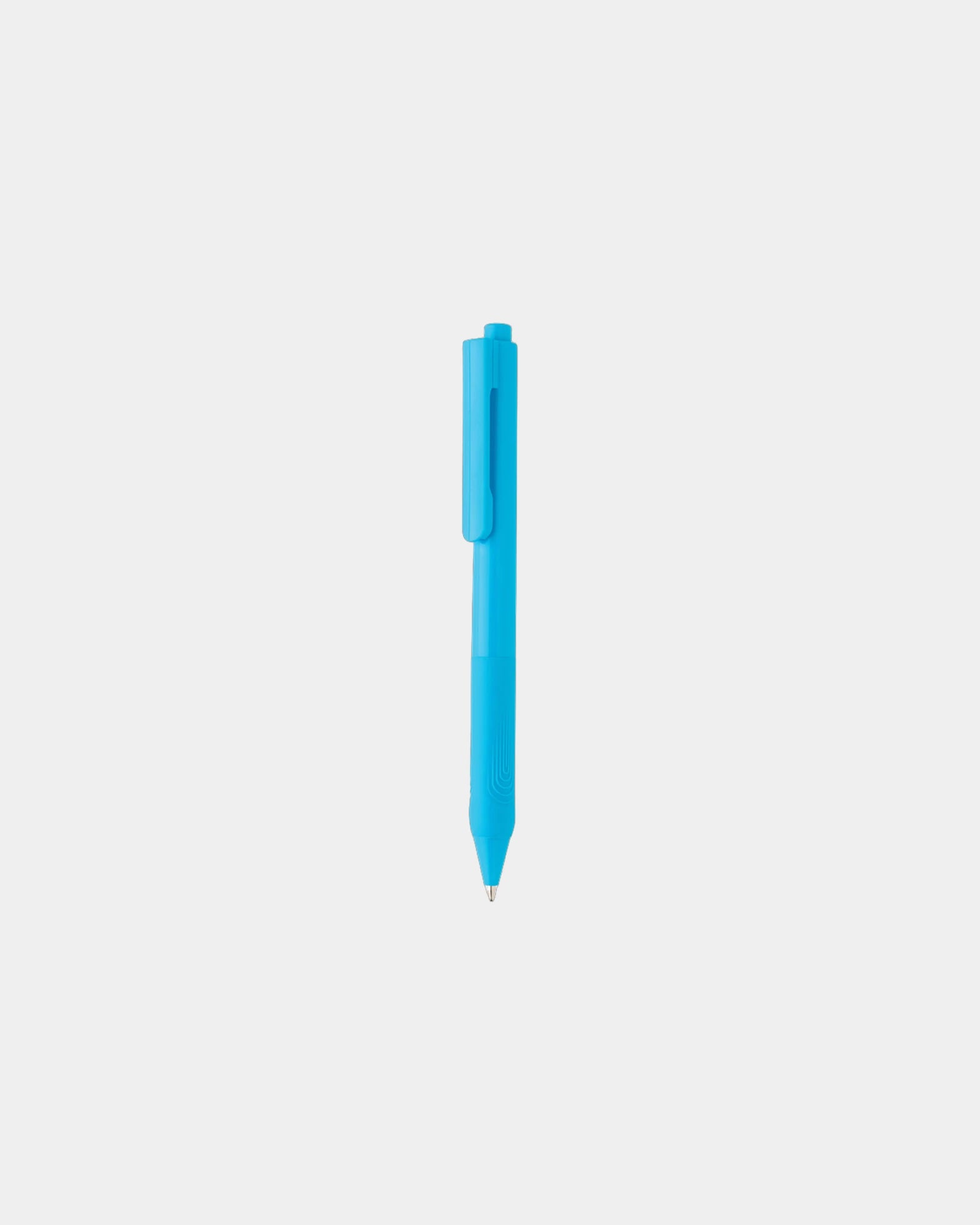 Stylo à bille rétractable en plastique à personnaliser - Bleu Clair