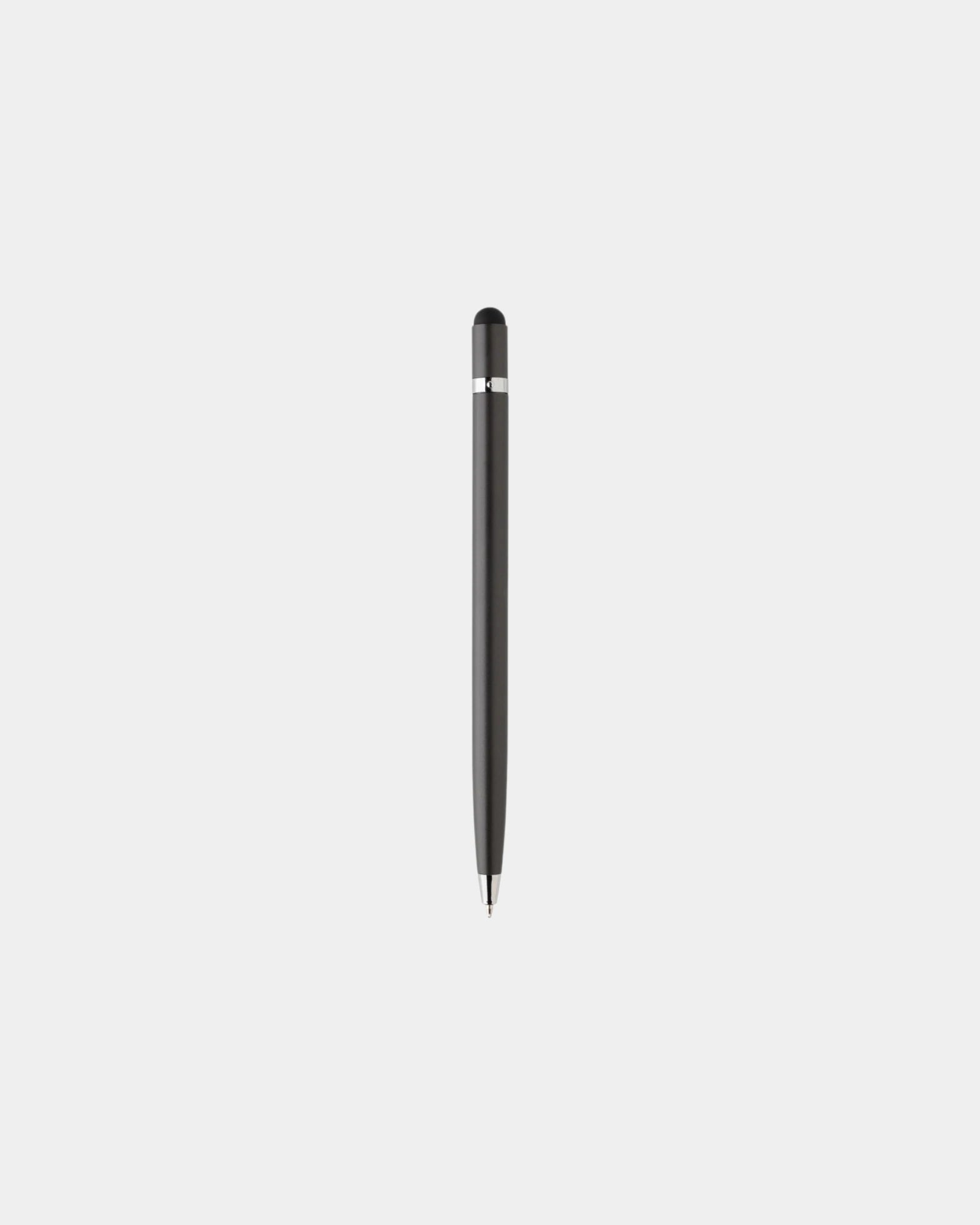 Stylo stylet en métal épuré à personnaliser - Gris