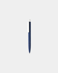 Stylo ABS recyclé finition gomme à personnaliser - Bleu Marine