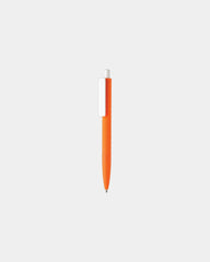 Stylo ABS recyclé finition gomme à personnaliser - Orange